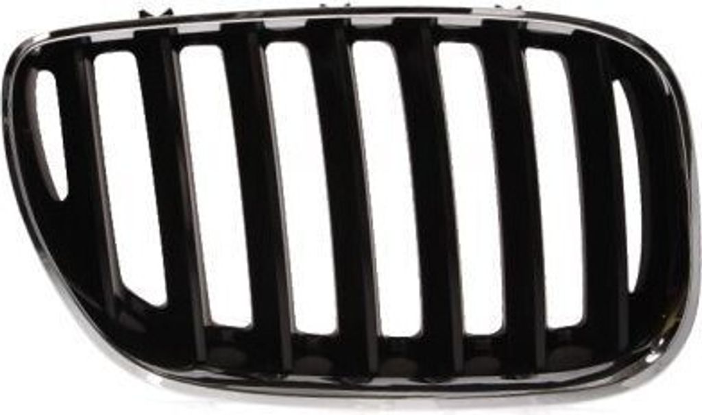 BLIC 6502-07-0095996P Kühlergrill Frontgrill für BMW X5 (E53) Rechts Chrom/Schwarz