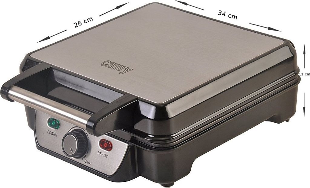 Camry Cr 3025 Waffeleisen Silber  Silber One Size Produktbild 6