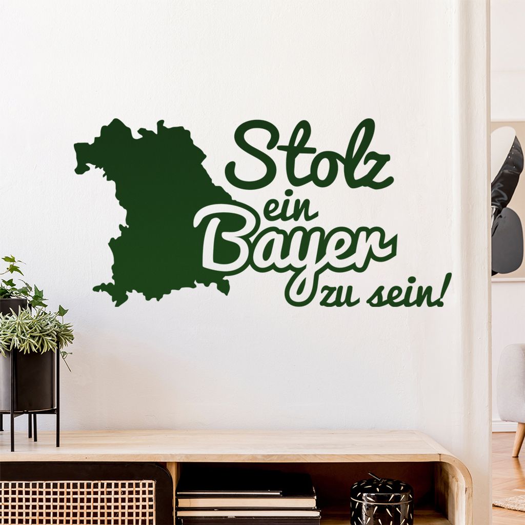 Bayer Bayern Stolz Wandtattoo Wandaufkleber Wall Sticker - Dekoration, Küche, Wohnzimmer, Schlafzimmer, Badezimmer