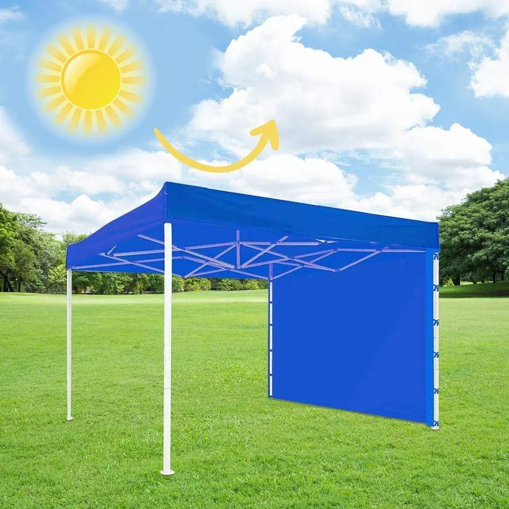 Tente de pavillon étanche et pliable 3x2 m - Structure métal renforcé