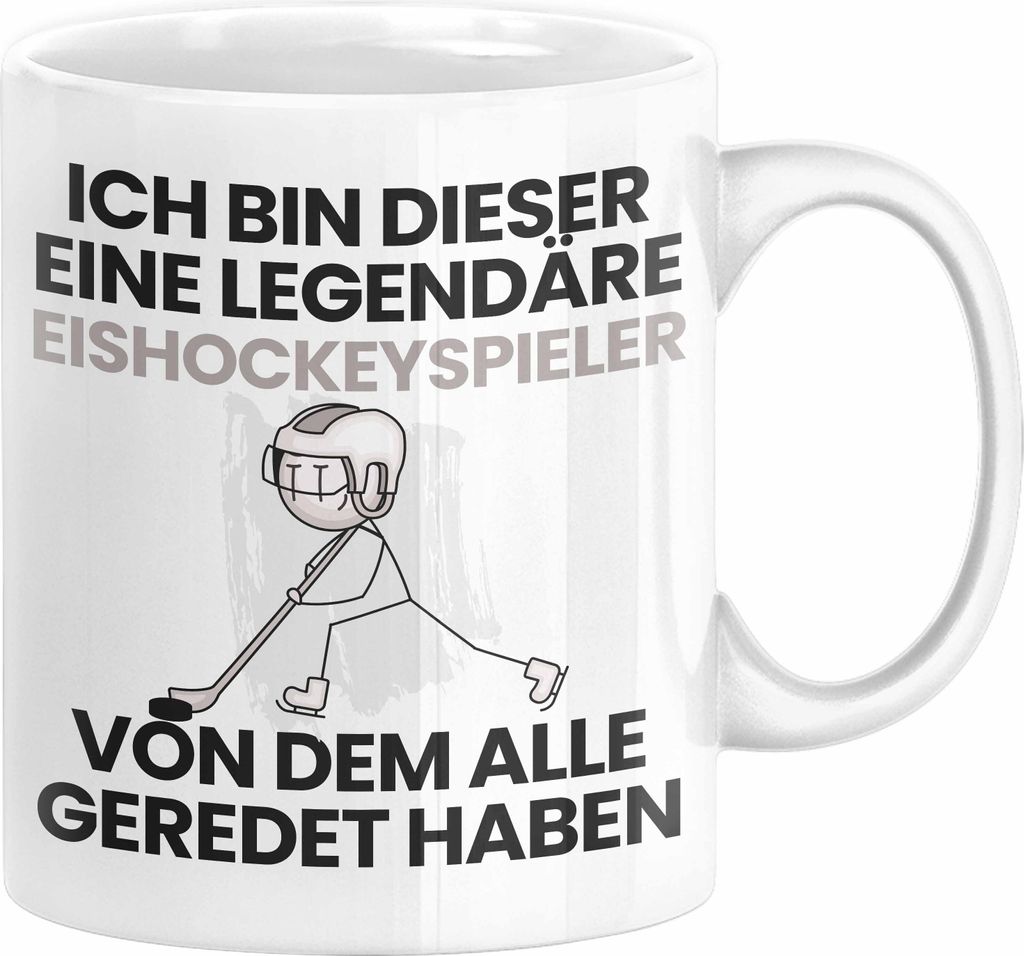 Eishockeyspieler Geschenk Tasse Lustige Geschenkidee Geburtstag für Eishockeyspieler Ich Bin Dieser Legendäre Eishockeyspieler Von Dem Alle Gered...