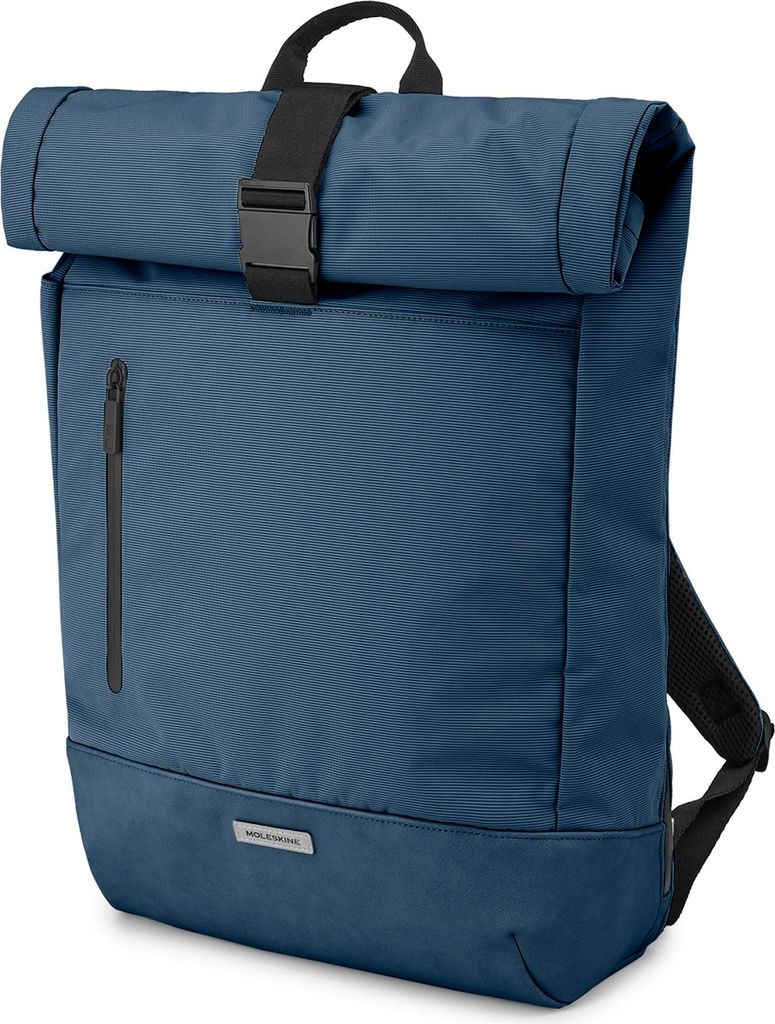 MOLESKINE Rucksack METRO ROLLTOP Kunstfaser saphirblau 30,0 l