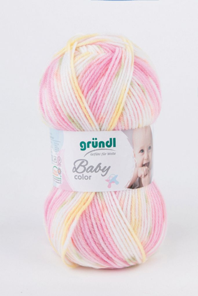 Gründl Babywolle Baby Color 50 g /150 m 70 % Polyacryl 30% Polyamid weich 02