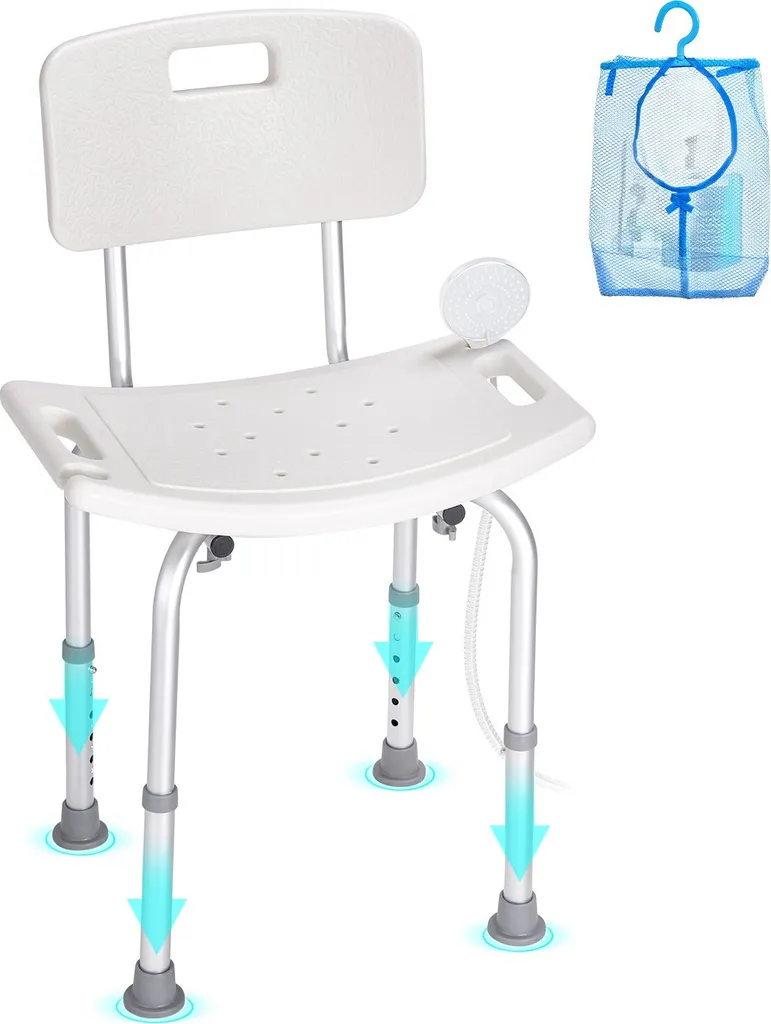 Sgabello Doccia Professionale 158kg | Offerta Sedia Bagno Regolabile