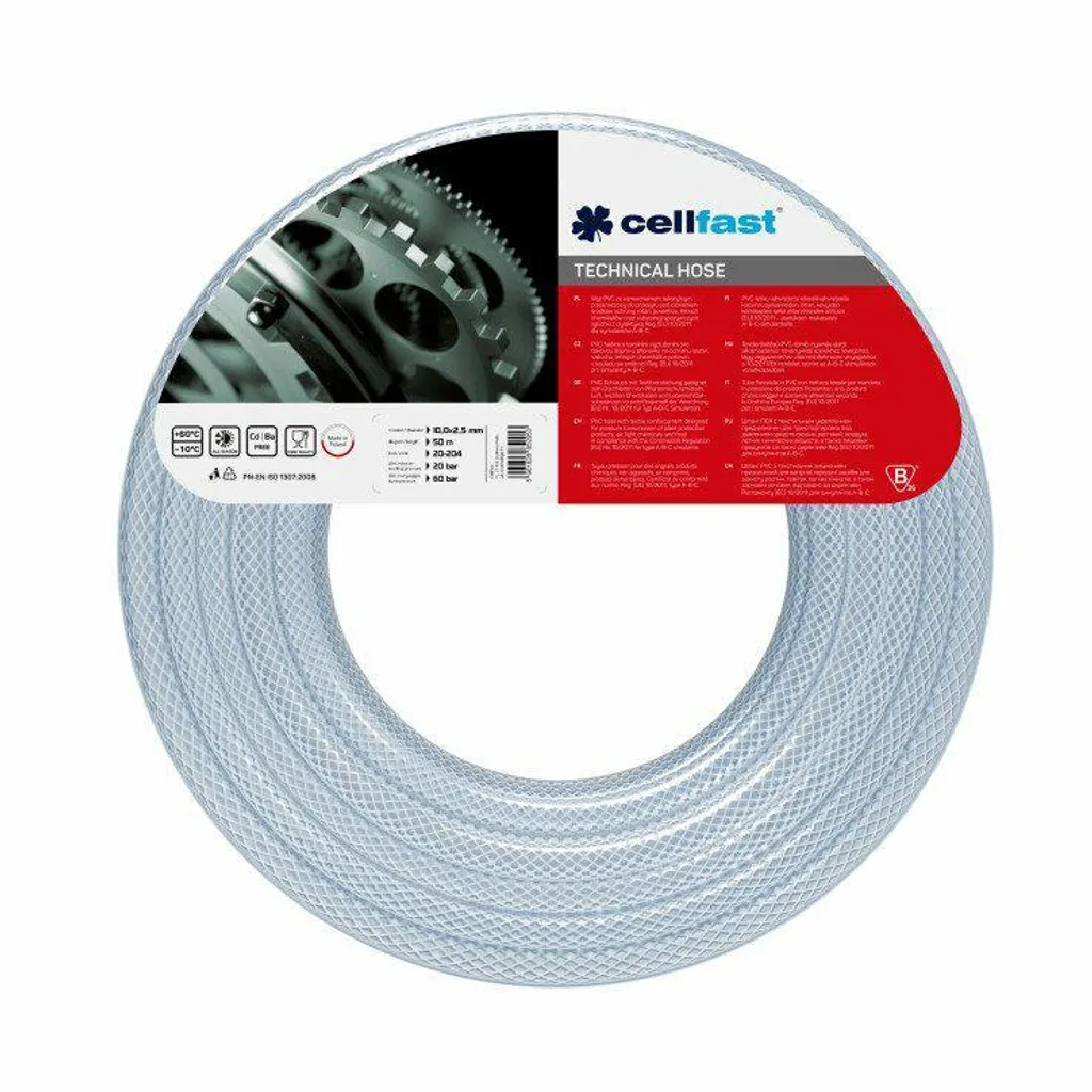 Tuyau technique 6x2mm anti-pliure 120m pour flux constant sans fuite