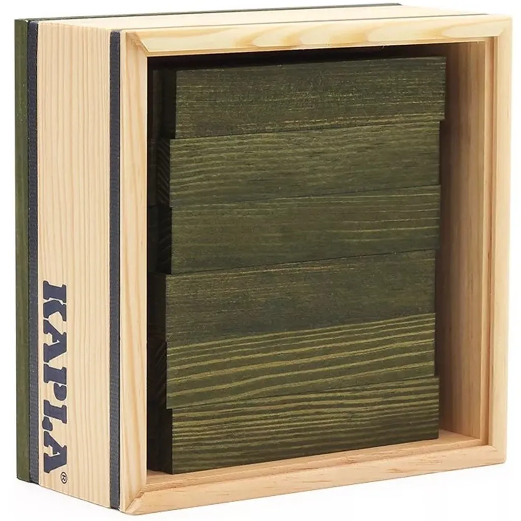 Jeu de Construction en Bois KAPLA C40V 40 Planchettes Coloris Vert