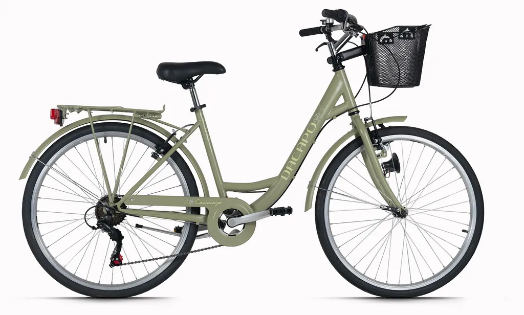 Vélo de ville 26 pouces DaCapo pour circuler facilement avec panier