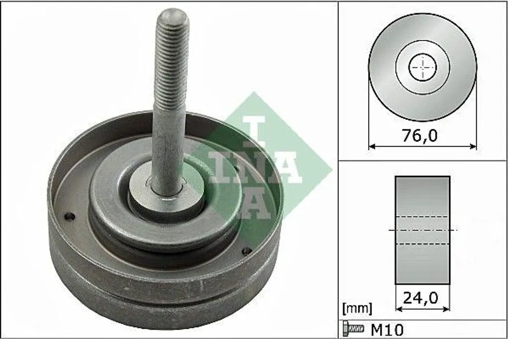 Rullo Rinvio INA 532 0500 10 - Compatibile VW 03D145276A