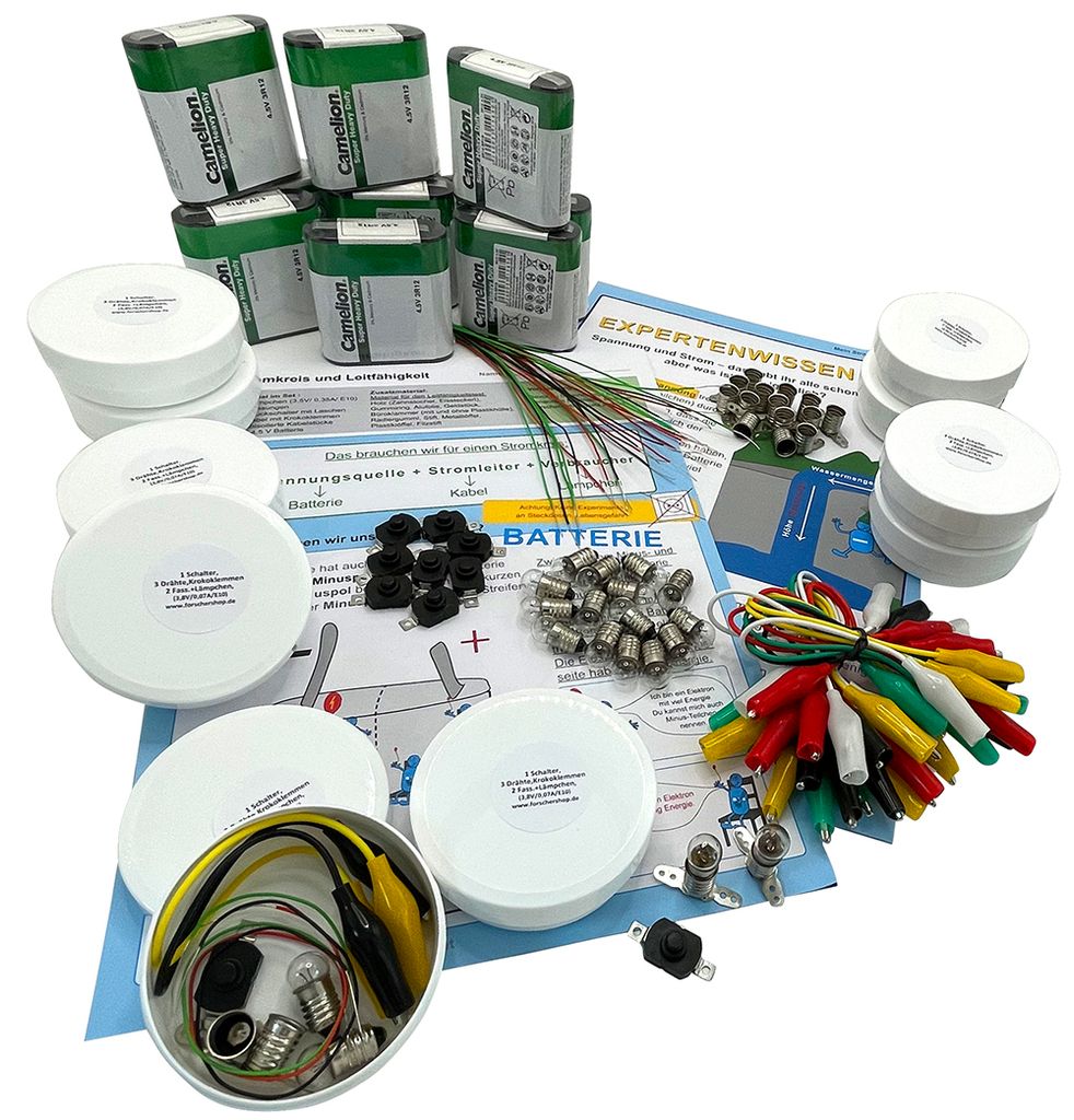 Elektro-Schul-Set, Kl.3/4, Stromkreis/Leitfähigkeit, 10 Produktbild 