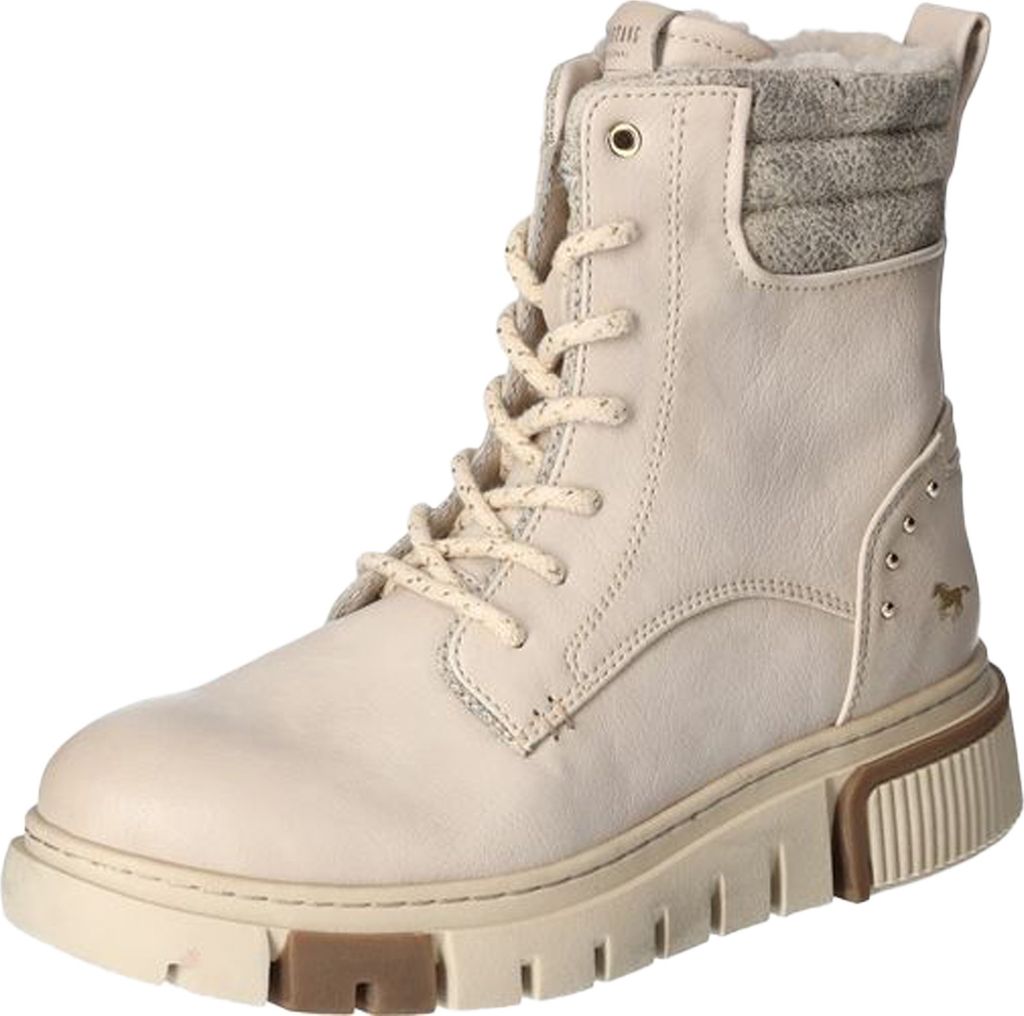 Mustang Damen Stiefelette Plateau Schnürbooty mit Produktbild 