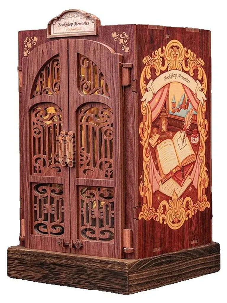 Insert de bibliothèque miniature style librairie - Décoration d'angle
