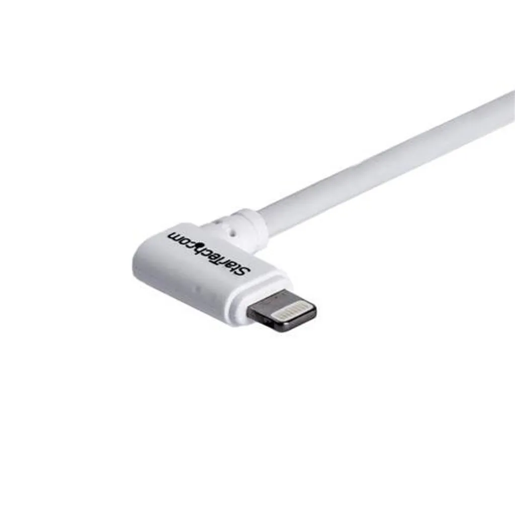 Câble Lightning coudé blanc 2m StarTech - Design ergonomique et robuste - 3