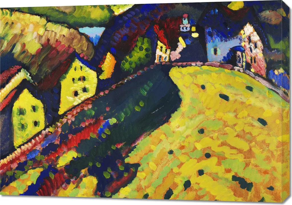 Tableau Kandinsky 100x70 cm : Réveillez vos Murs Blancs Style Vintage