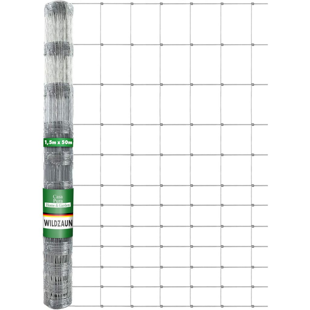 Wildzaun Robuste Umzäunung Verzinkt Maschenbreite: 15 cm Produktbild 