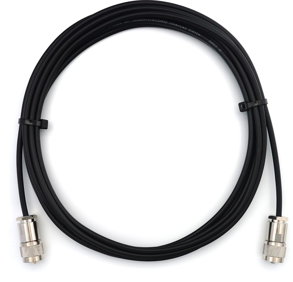 7m PL259 auf PL259 UHF RG58 Koaxialkabel - Wetterfestes Verlustarmes Verlängerungskabel - PL Antennenkabel für CB Funk HAM Funkgerät SWR Antenne...