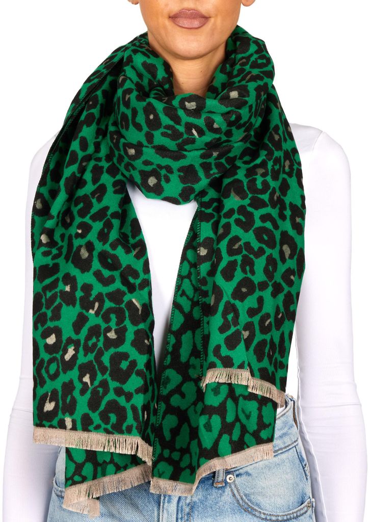 BRUBAKER Cashmirillo Écharpe femme avec motif léopard - 70 Image du produit 