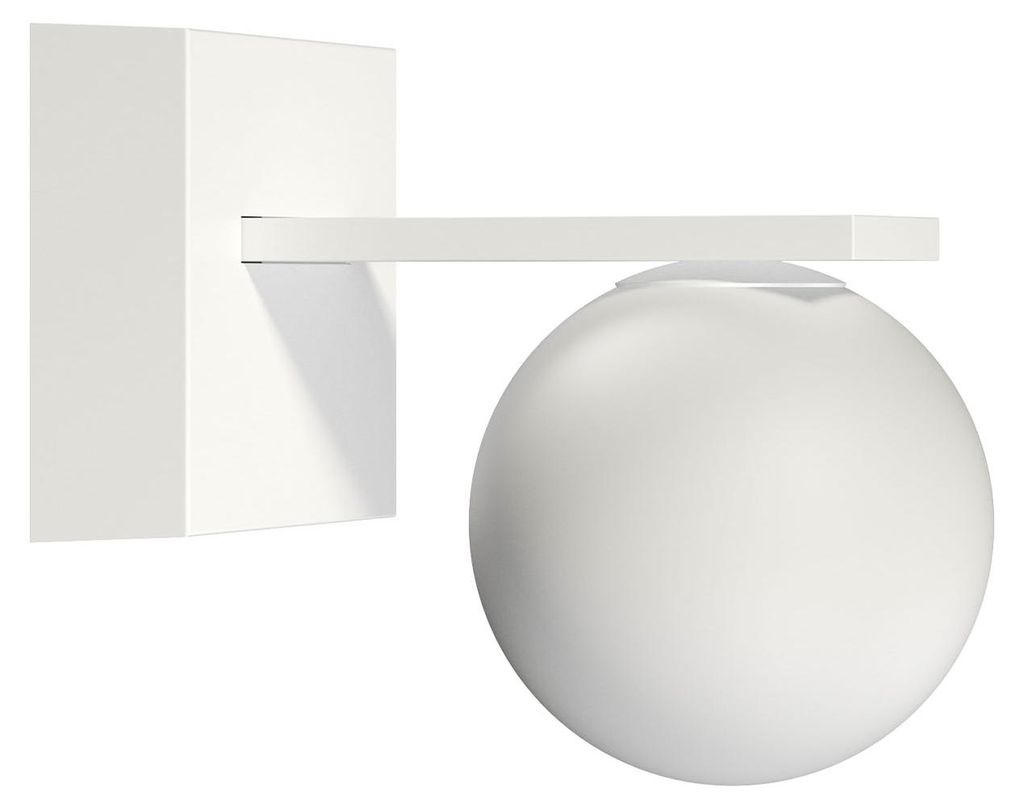 Sphere Wall 9W LED-Außenwandleuchte IP54, 360°-Licht, 2700K Mattweiß, CRI > 90, modernes Kugel-Design - Beneito & Faure
