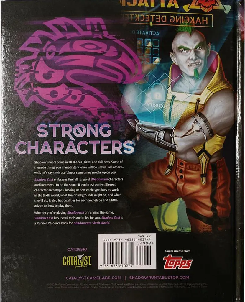 Shadowrun Shadow Cast Edition Anglaise avec Profils de Runners Inédits - 2