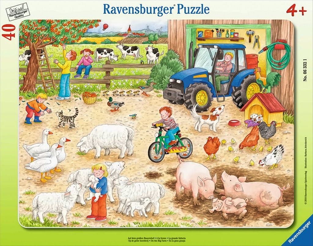 Ravensburger 6332 Puzzle Na wielkiej farmie 30-48 elementw Zdjęcie produktu 