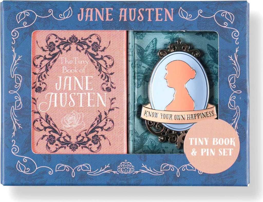 Jane Austen Tiny Book and Pin Set