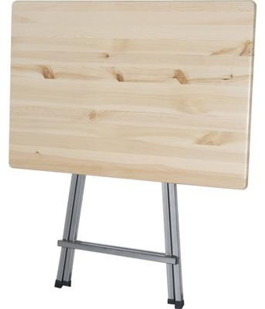 Stehtisch Natura Kiefer 120 x 80 cm Gestell aus Stahl in Produktbild 