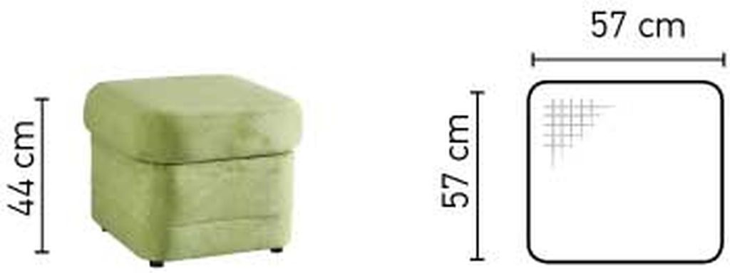 XXL Club Hocker Pufa Leder Ottoman Designer Textil Fußhocker Club Lounge Neu