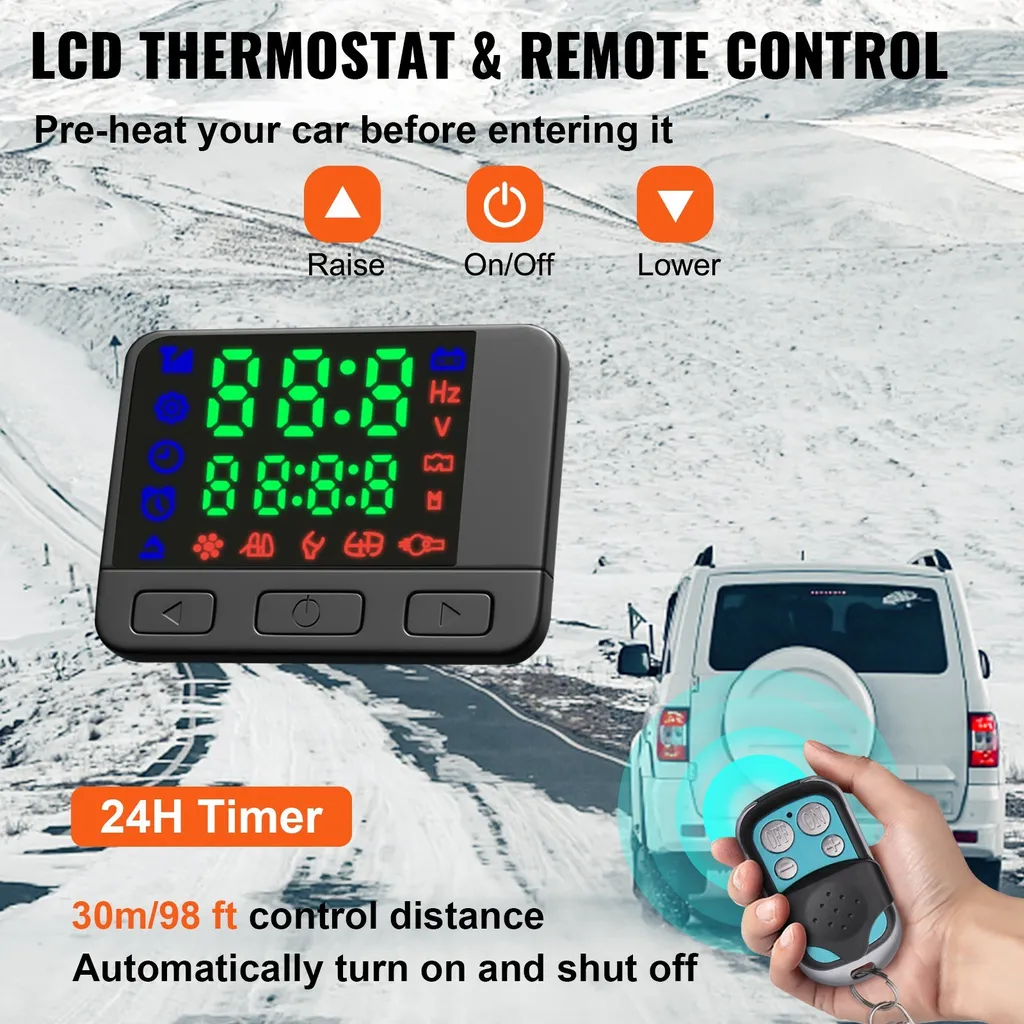 Riscaldatore diesel ad aria 12v 8kw con interruttore a forma di zampa 1
