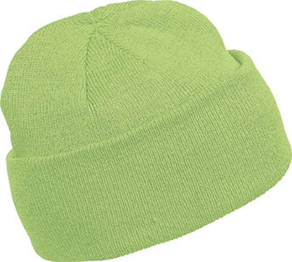K-Up Herren Mütze Beanie Wintermütze Mütze Fleecemütze Strickmütze, Größe:U, Farbe:Lime