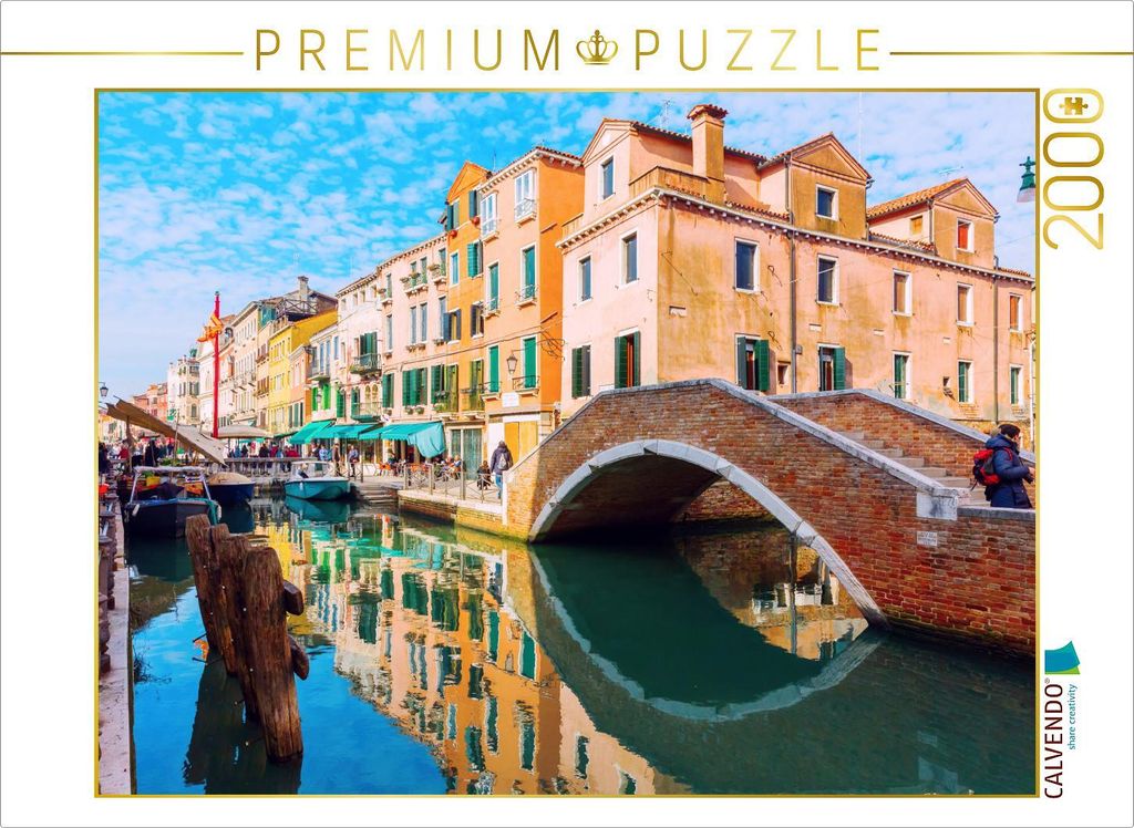 CALVENDO Puzzle Kanal in Venedig 2000 Teile Puzzle quer | Produktbild 