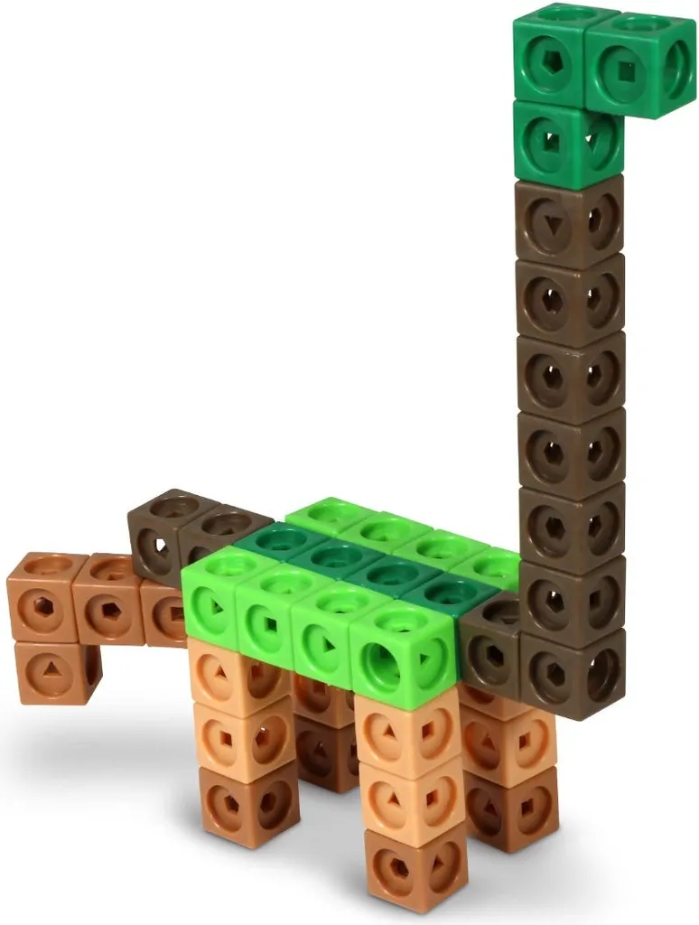 Apprendre à compter avec MathLink Cubes Dinosaures : kit pour enfants