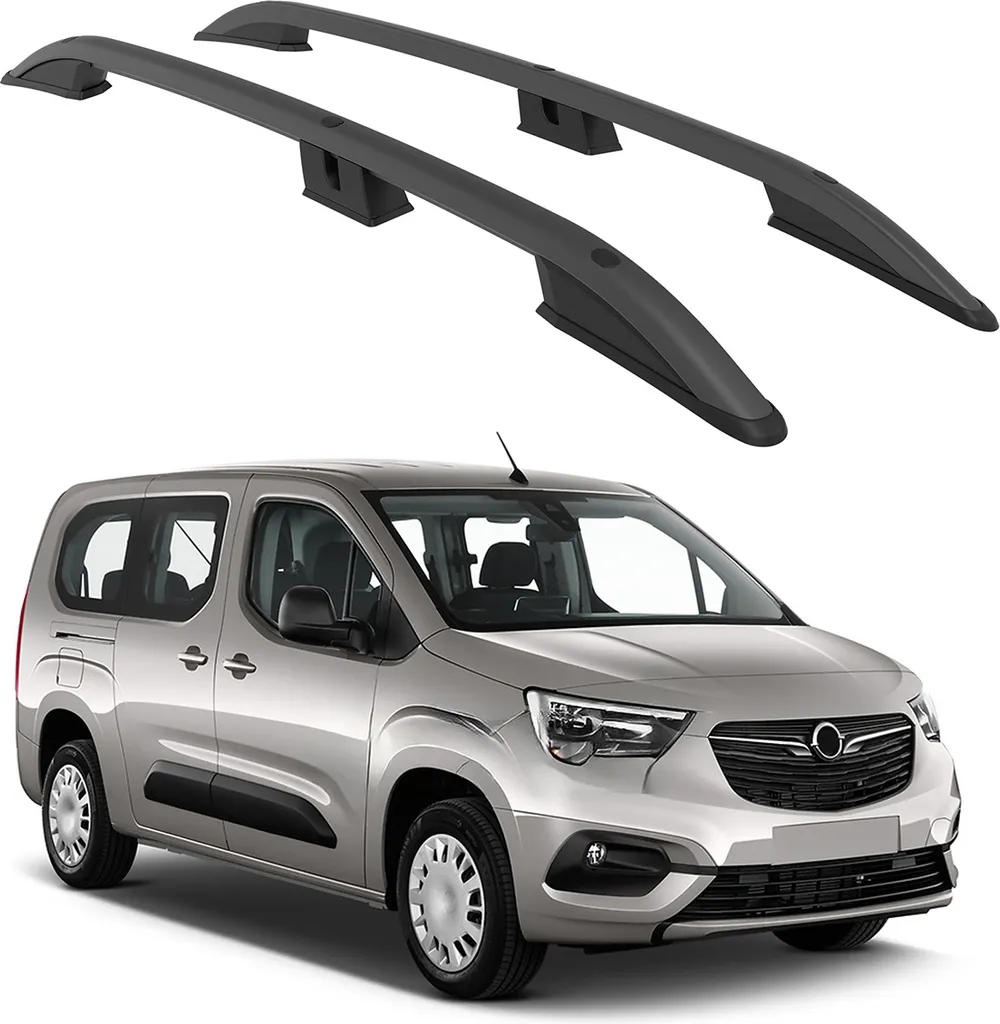 Turtle Roller Crown Opel Combo E LWB (2019-2024) Barre Tetto Nere