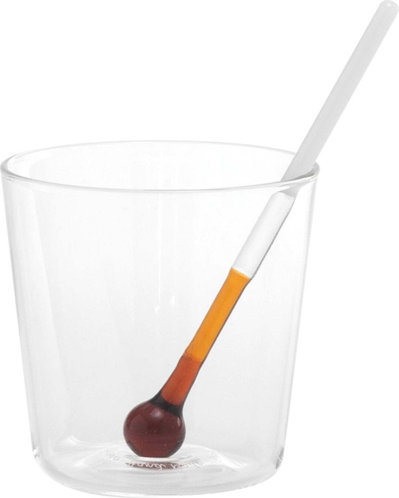Spritzometer Tumbler-Messbecher - Set mit 2 Gläsern + Spritzspender, dekoriertes Glas, hergestellt in Italien - Zafferano Italia
