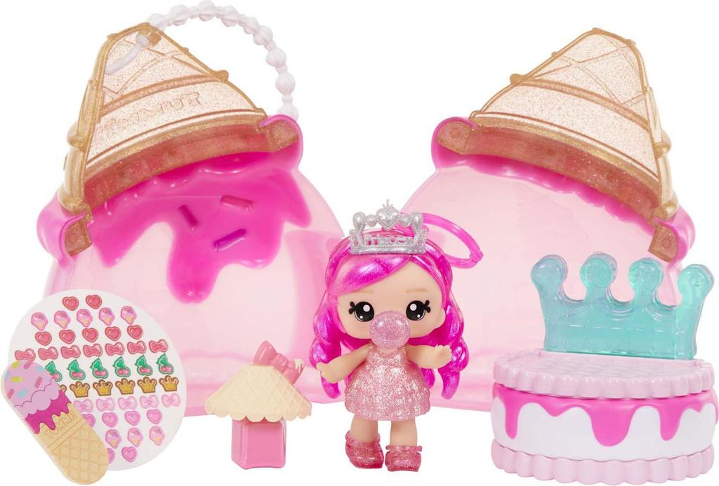 MGA Entertainment Yummiland Beauty Bag Playset + Lip Gloss Doll - Ice Cream Beauty Bag