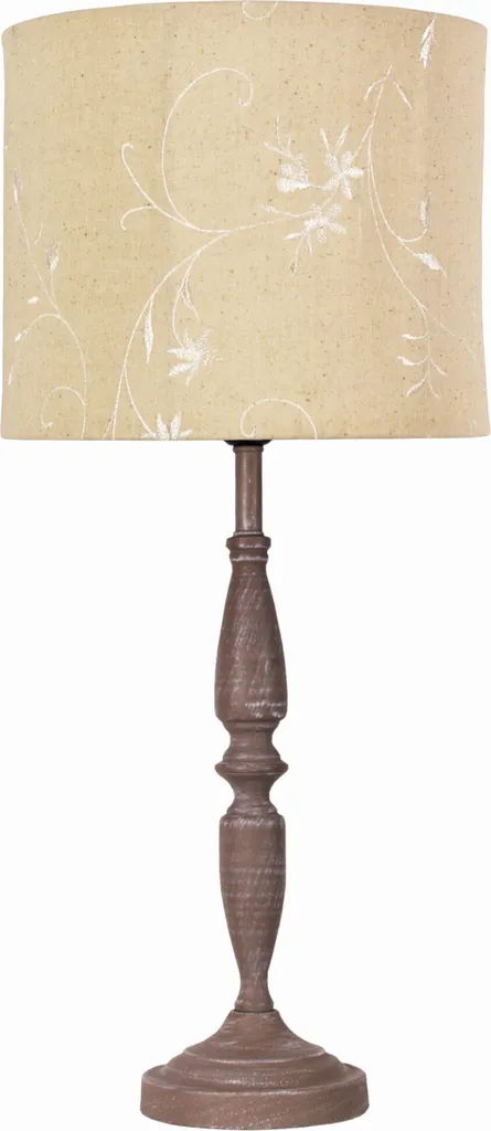 Lampe de chevet SAFARI marron en céramique décorative 41-03393 chic
