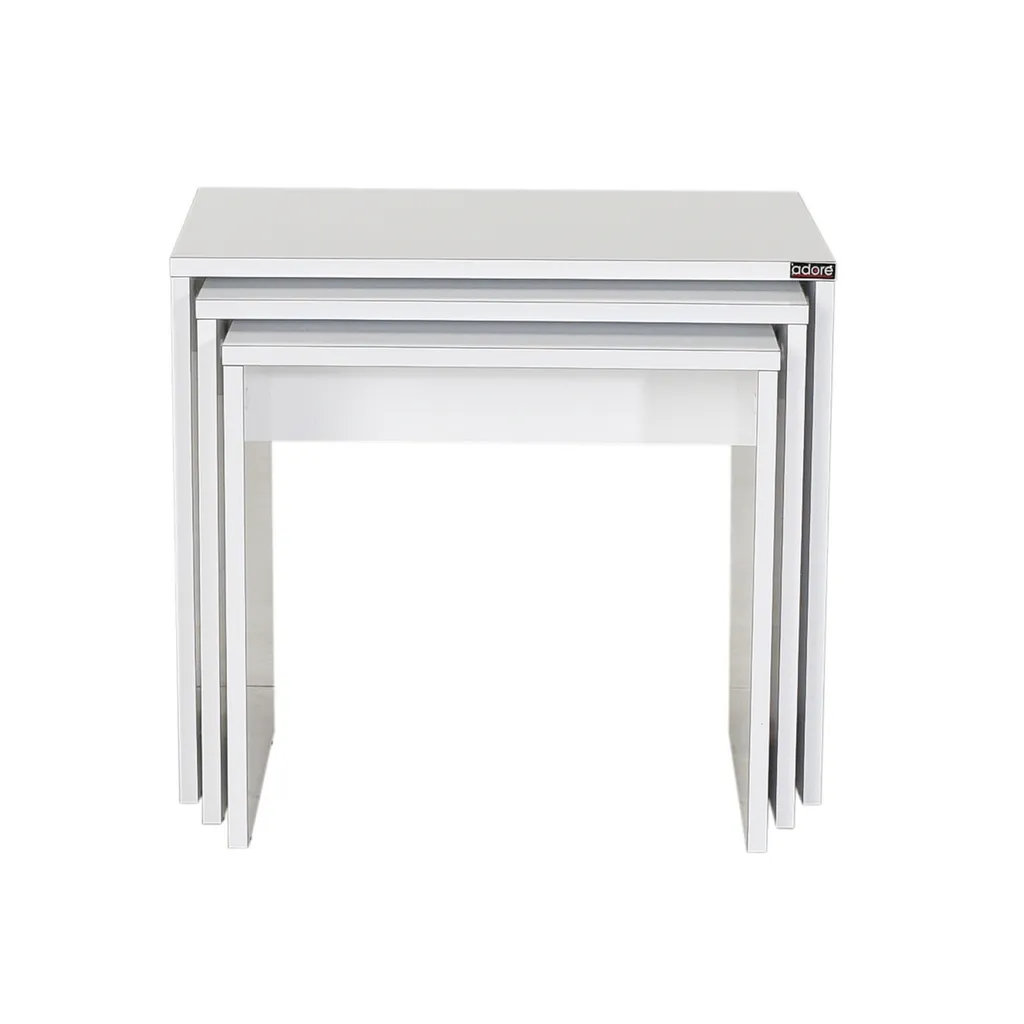 Table basse blanche rectangulaire Skye Decor pour petit salon moderne - 8