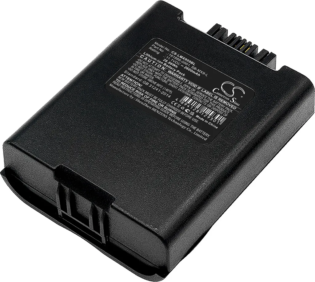 Batterie longue durée pour LXE MX9380 et Honeywell Itron FC3, 7.4V Li-Ion