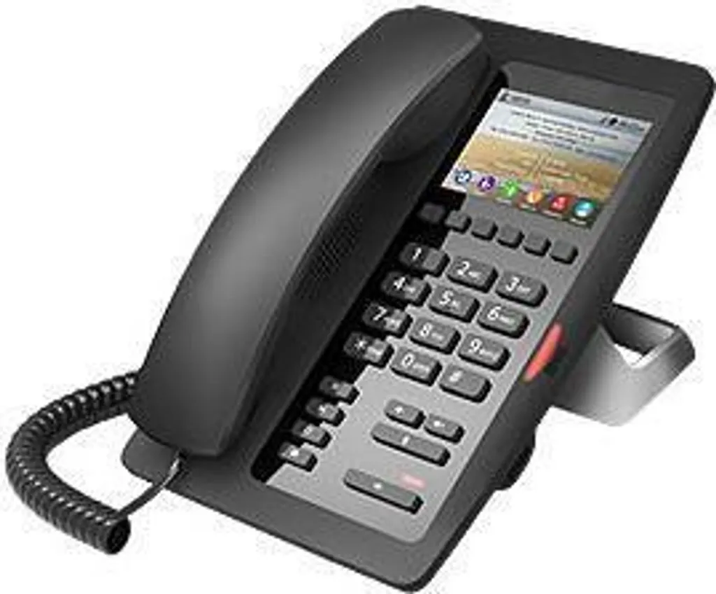 Téléphone IP Fanvil H5 Noir avec Écran LCD et Combiné Filaire Fiable