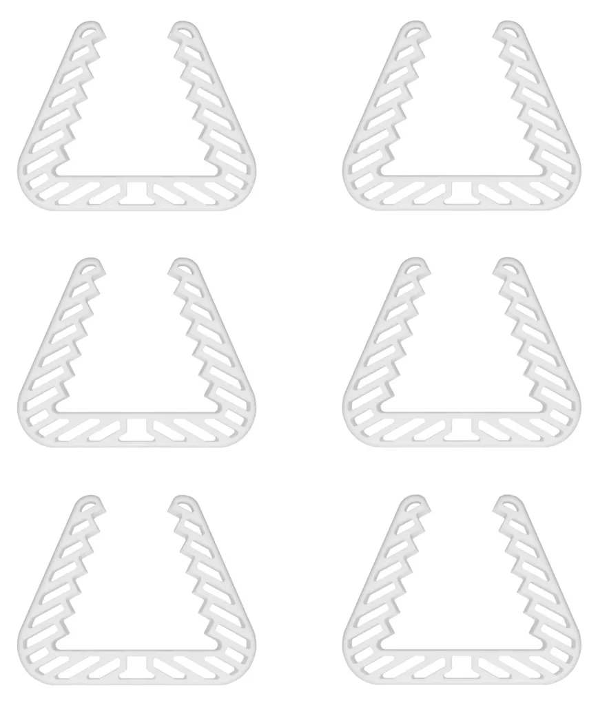 Dispositif d'ouverture de fenêtre robuste et discret - Lot de 6 pinces