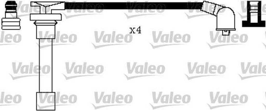 VALEO 346551 Zündkabelsatz Zündleitungssatz für HONDA SHUTTLE (RA) ACCORD V Coupe (CD) ACCORD V Aerodeck (CE) ACCORD V (CC, CD) ACCORD IV Aerodeck