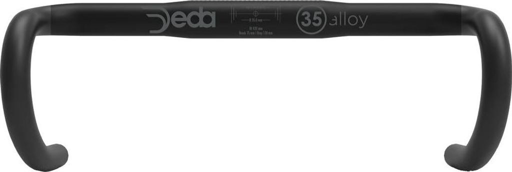 Deda Lenker M35 Alu 460 mm Ø 35,0 mm polish on black