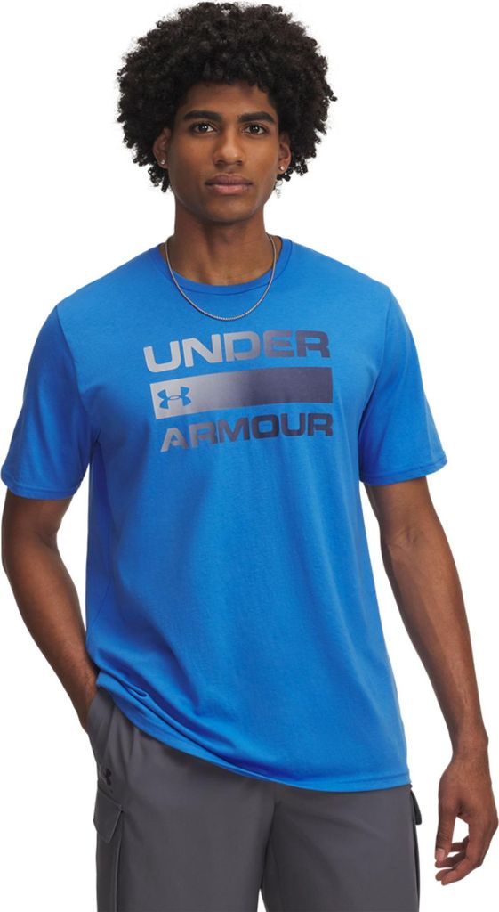 Under Armour Ua Team Issue Wordmark Ss 402 Blue Circuit 402 Blue Circuit M
