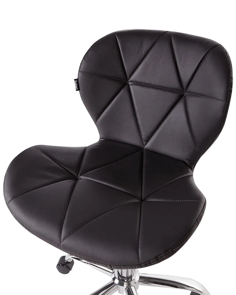 Fauteuil de bureau Valetta Lumarko en simili cuir noir pour ordinateur - 6