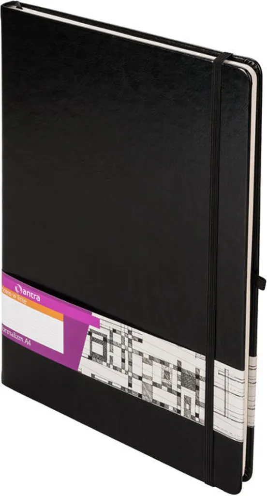 Carnet A4 Formalism Grille noire rigide pour schémas et graphiques