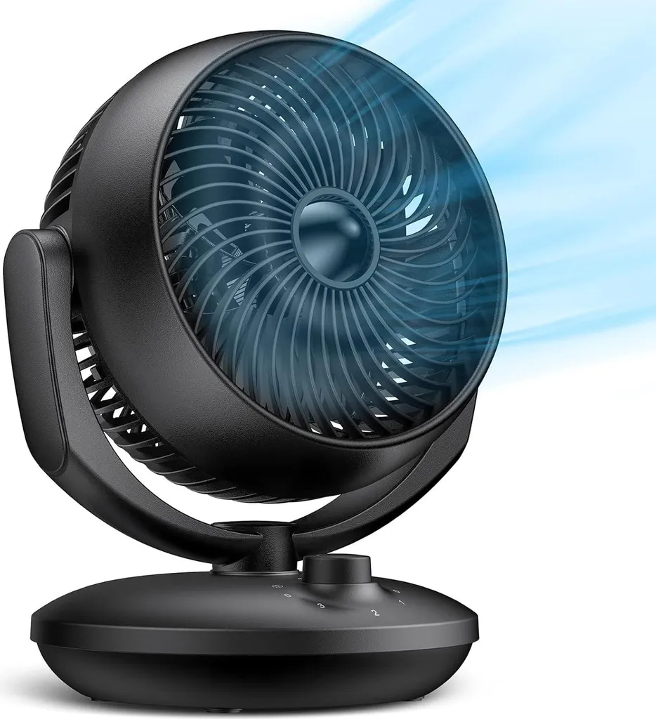 Ventilatore Silenzioso FTOTHH XD-1589F Turbo 3D Nero - Disponibile