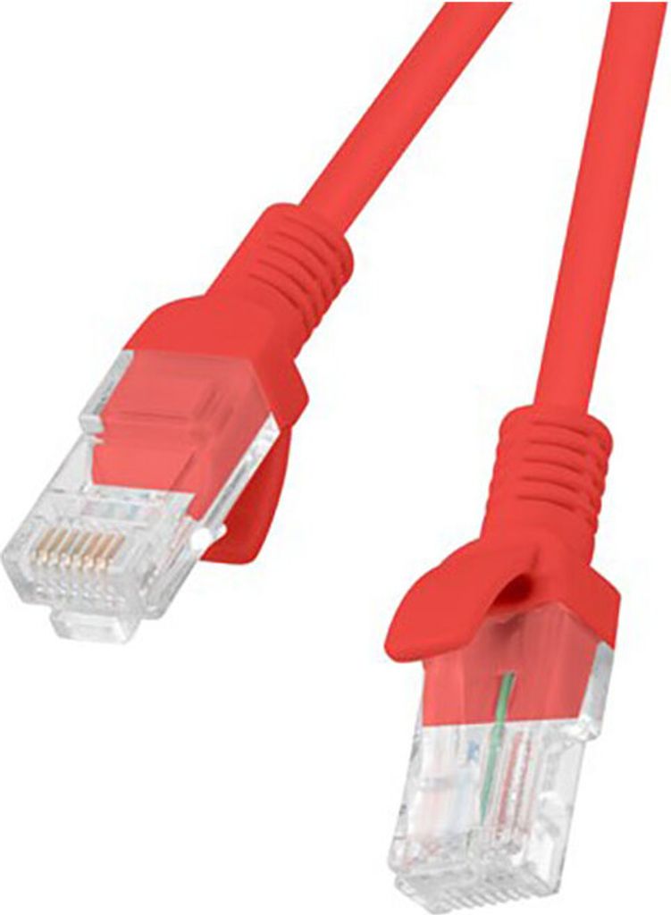 Lanberg PATCHCORD KAT.5E UTP 1.5M CZERWONY FLUKE PASSED LANBERG 10-PACK