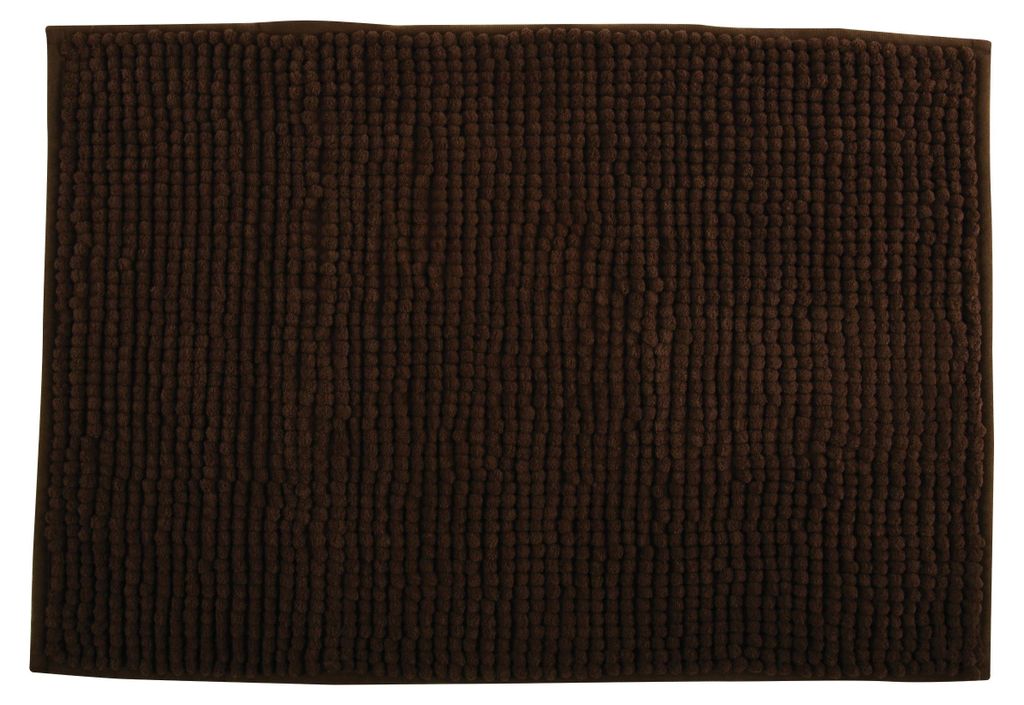 MSV Alfombrilla de baño, Marrón, 60x40, Braun, Einfarbig, Produktbild 
