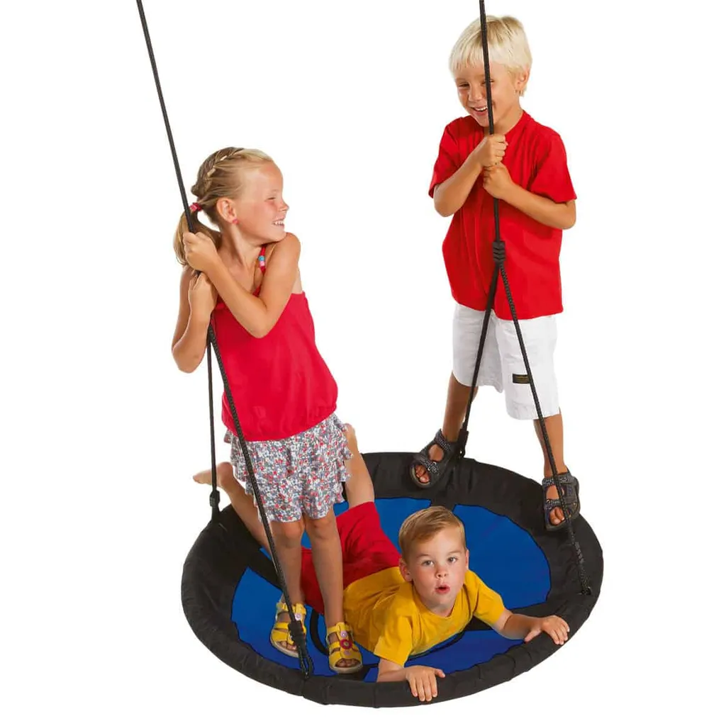 Balançoire nid Swibee 100 cm bleu - Solide, sécurisé et sans risque - 2