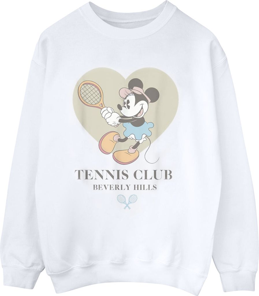 Disney - "Beverly Hills Tennis Club" Sweatshirt für Damen BI28496 (M) (Weiß)
