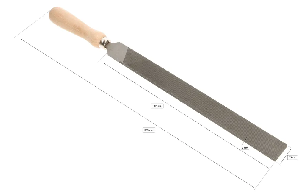 Lima Piatta Manuale 350mm Taglio 2 - Tradizione e Qualità per Metallo - 2