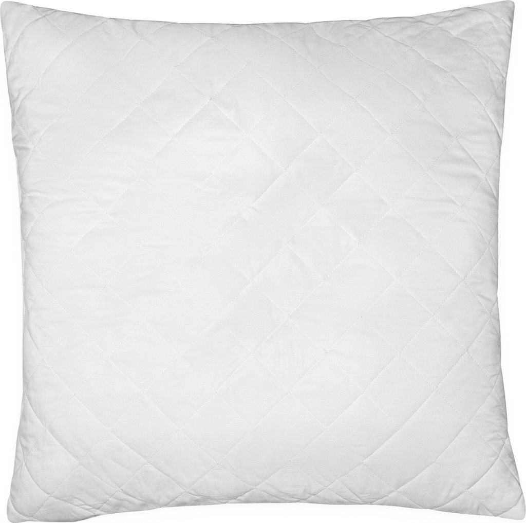 Bettdecke Steppdecke Kissen Mikrofaser Gesteppt Weiß Weich für Sommer und Winter, Größe:80x80 cm
